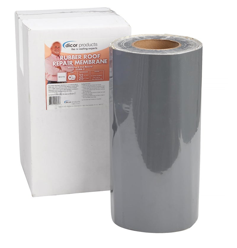 Dicor 533RM-12 EPDM Roof Patch - 12" x 25' - Easy and Effective Solution for RV and Motorhome Roof Leaks - Image 2