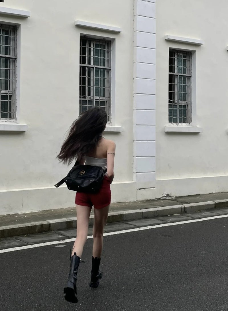 GT GROTTO Black Stone medium sized Large Capacity Shoulder Crossbody Bag Unisex - Image 4