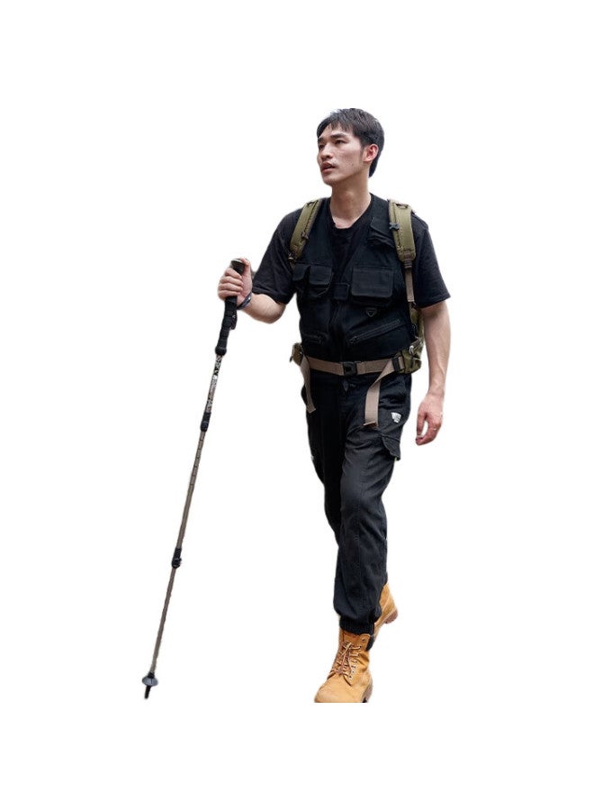 Mobigarden Trekking Pole, Outdoor Camping Lightweight Three-Section Telescopic Aluminum Alloy Hiking Pole, Nx23667002, Sand White - Image 3