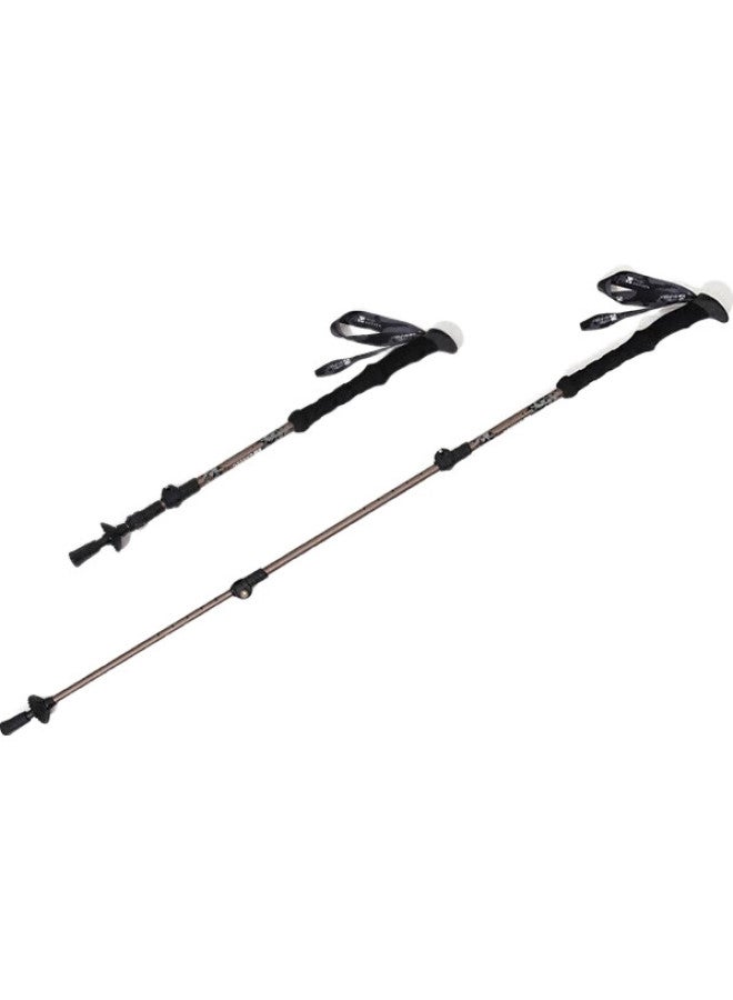 Mobigarden Trekking Pole, Outdoor Camping Lightweight Three-Section Telescopic Aluminum Alloy Hiking Pole, Nx23667002, Sand White - Image 2