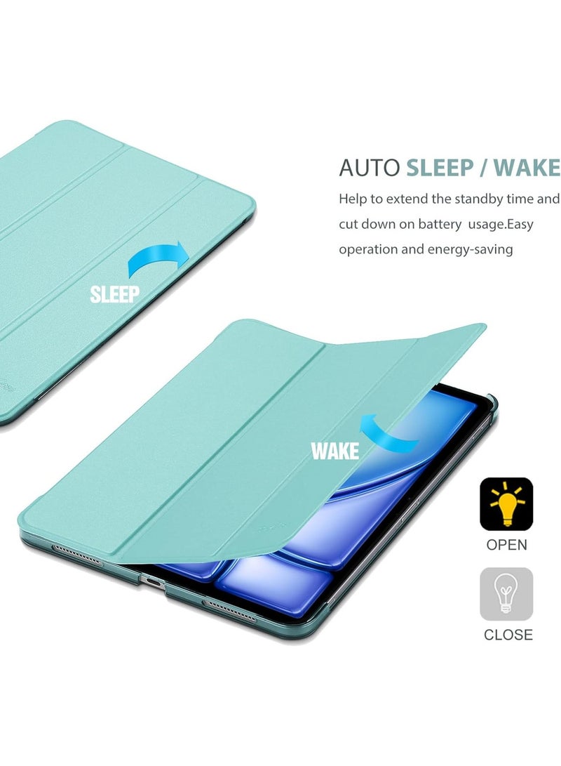 Procases iPad Air 5th Generation Case 2022 / iPad Air 4th 2020 Case 10.9 Inch, Slim Stand Hard Back Shell Protective Smart Cover Cases for iPad Air 5th A2589 A2591/ Air 4th Gen A2316 A2324 -Aqua - Image 4