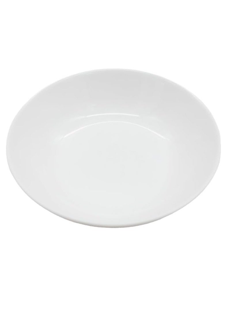AKDC Melamine Serving Bowl White/Grey-19Cm - Image 2