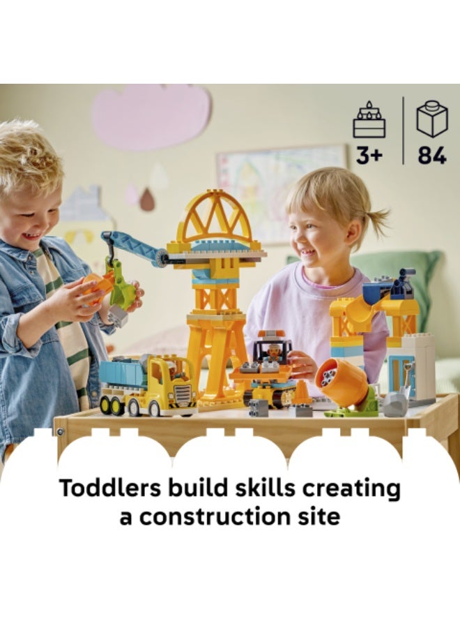 LEGO DUPLO 3 in 1 Construction Site and Vehicles Toy 10476 (Age 3+, 84 Pieces) - Image 3