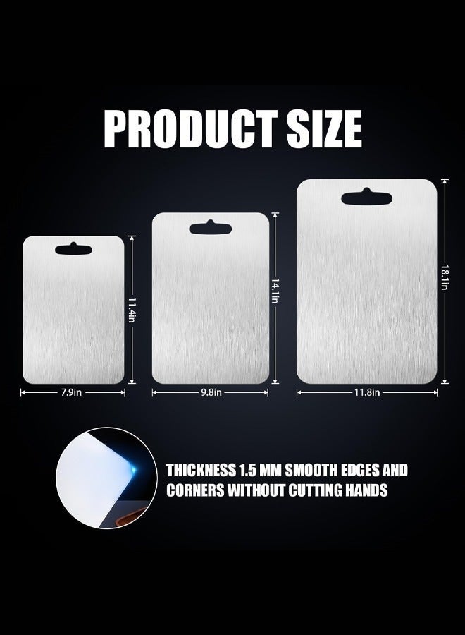 Bukela New Titanium Cutting Board - 100% Pure Titanium Cutting Boards For Kitche,1 Pack Double-sided food-grade Titanium Cutting Board For Cutting Meats, Fruits And Vegetables. (30X20cm) - Image 4