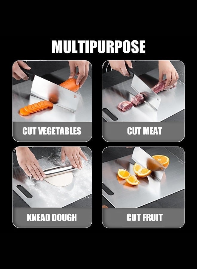 Bukela New Titanium Cutting Board - 100% Pure Titanium Cutting Boards For Kitche,1 Pack Double-sided food-grade Titanium Cutting Board For Cutting Meats, Fruits And Vegetables. (30X20cm) - Image 5