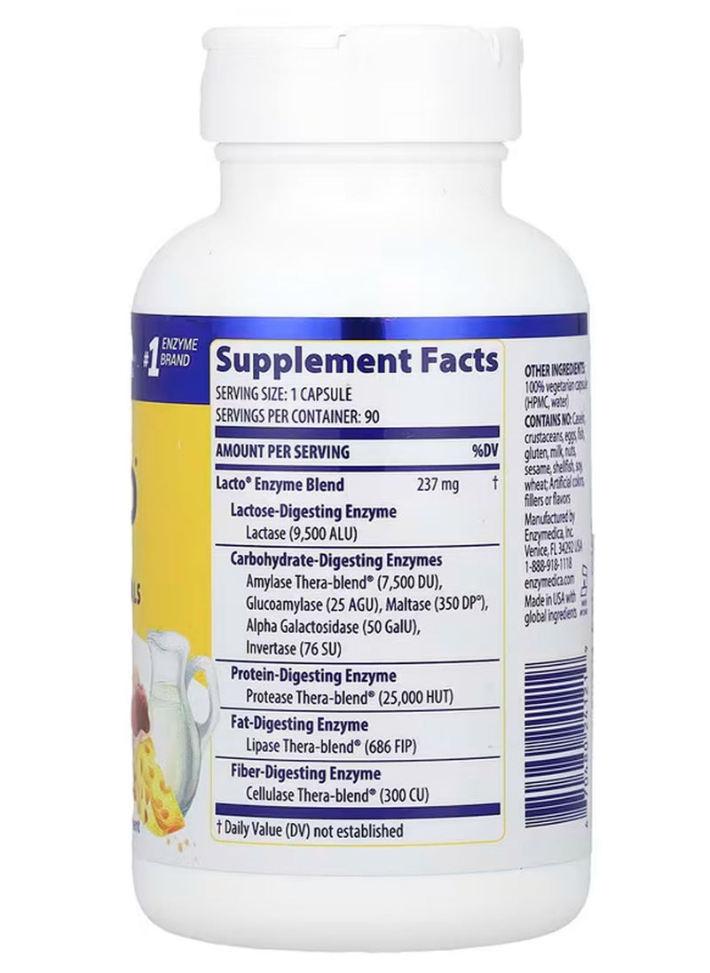 ENZYMEDICA - Lacto 90 Capsules - Image 1