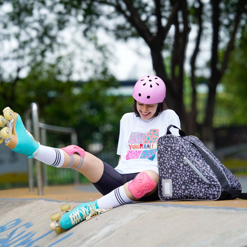 BAUXZOR Skate Bags for Roller Skates, Ice Skates, Quad Skates, Inline Skates, Figure Skates, Skate Accessories for Kids and Adults (Star Grey 10) - Image 4