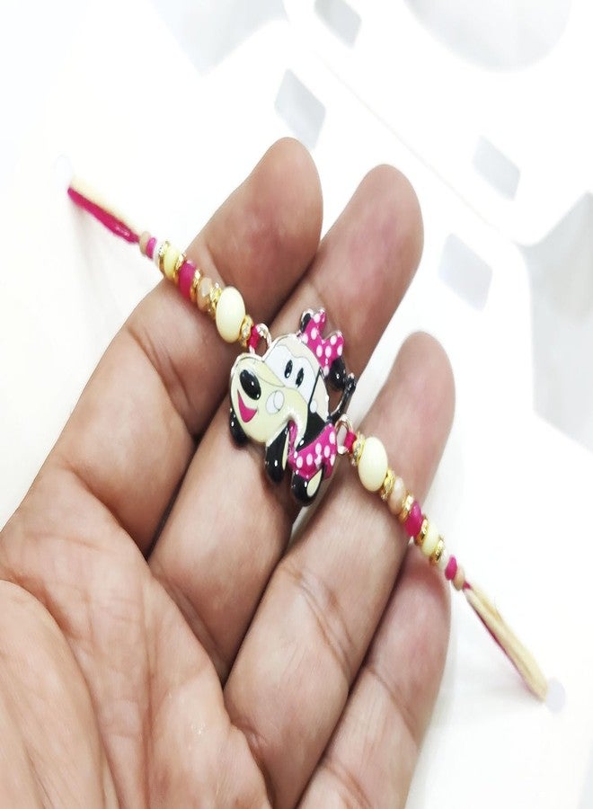 BITONA® 1 Pc kids metallic Rakhi with all Tika essentials- (Style no-6) - Image 5