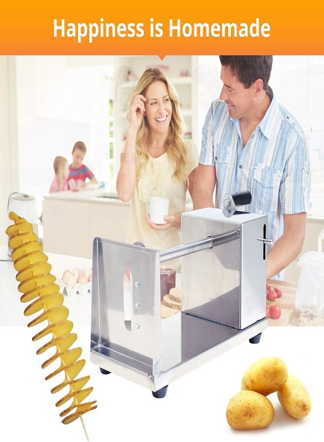 METLUCK Tornado Potato Spiral Cutter, METLUCK Manual Stainless Steel Potatoes Twister Slicer - Image 5