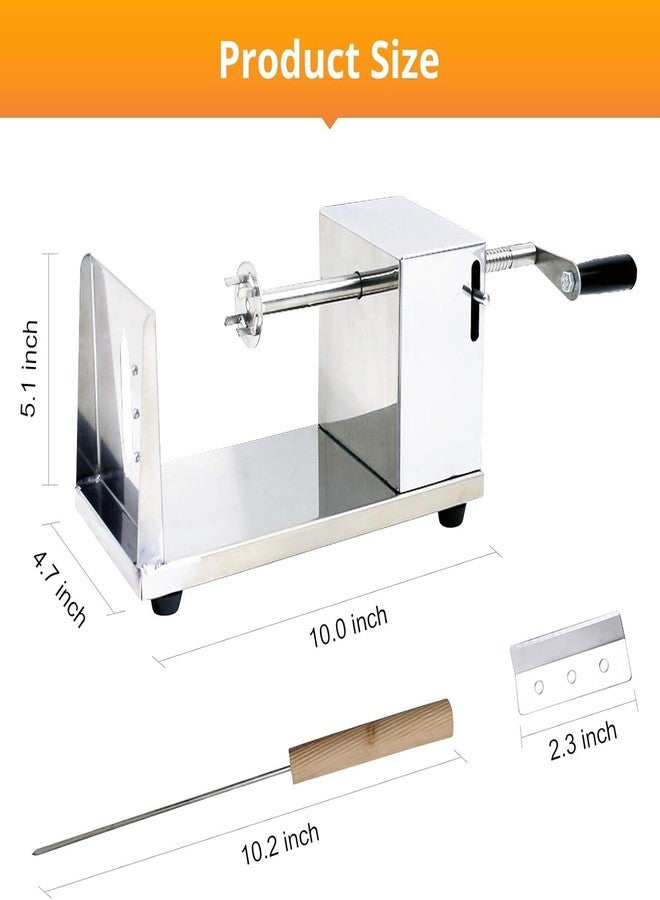 METLUCK Tornado Potato Spiral Cutter, METLUCK Manual Stainless Steel Potatoes Twister Slicer - Image 2