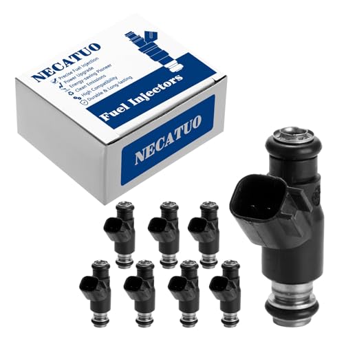 NECATUO Set of 8 Fuel Injectors Compatible with GMC Sierra 2500 HD Chevrolet Silverado 2500 HD 20102013 60L V8 Replaces 12613412 FJ1089 2173412 - Image 1