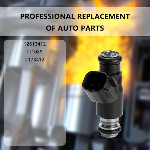 NECATUO Set of 8 Fuel Injectors Compatible with GMC Sierra 2500 HD Chevrolet Silverado 2500 HD 20102013 60L V8 Replaces 12613412 FJ1089 2173412 - Image 3