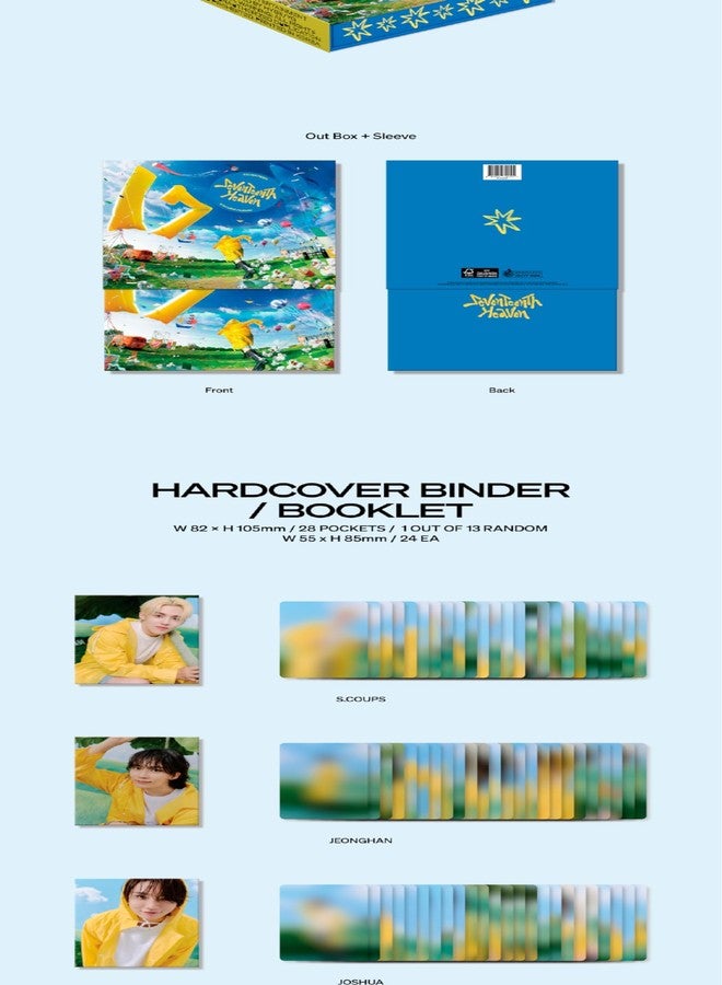 KPOP ألبوم ميني السابع عشر من سيفنتين 11 نسخة كاراط CD + كتيب 24 صفحة + كتاب كلمات 12 صفحة + بطاقة صور 4 صفحات + تتبع مختوم - Image 5