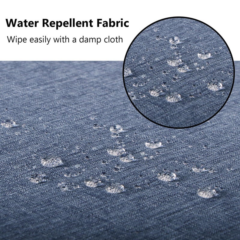 youngseahome Patio Seat Cushion Covers,Washable Slip Covers Replacement,Waterproof Outdoor Furniture Chair Cushion Pillow Seat Cover for Couch,Garden,Sofa,Denim Blue,24"Ã—24"Ã—4"(4 Covers Only) - Image 5