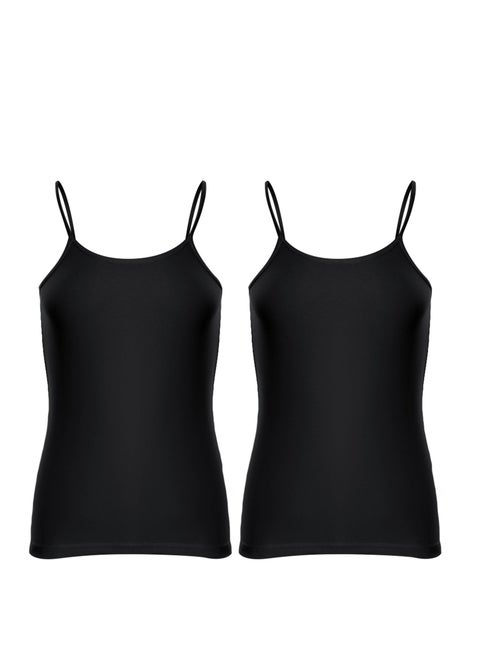 Mesery 2 توب حماله رفيعه قطن استريتش-اسود