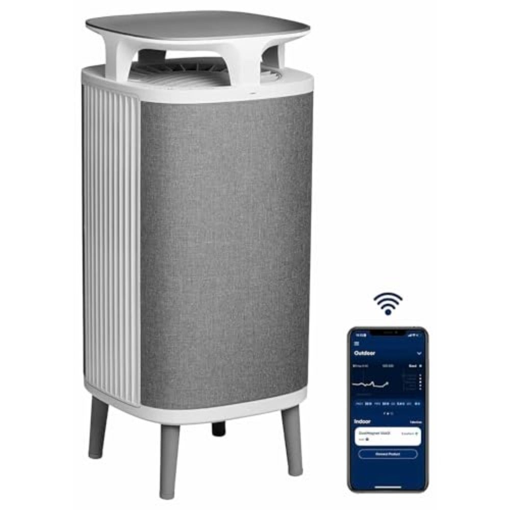 Air Purifier for Rooms up to 79m DustMagnet Tabletop Air Purifier For Home Office Gym HEPASilent Technology Removes Dust Pet Dander Smoke Mold Pollen Allergens Odors