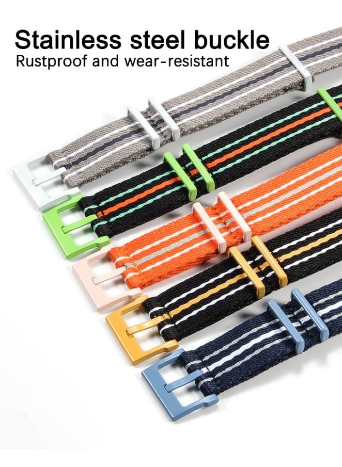 22mm Nylon Replacement Watch Band for Blancpain X Swatch - Multiple Colors, Stainless Steel Buckle - Image 3