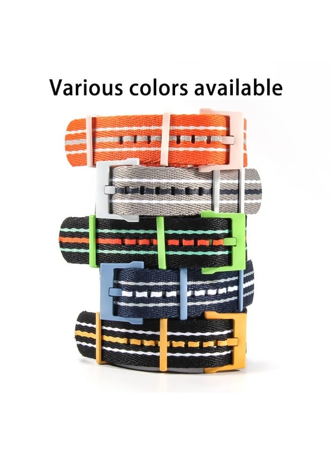22mm Nylon Replacement Watch Band for Blancpain X Swatch - Multiple Colors, Stainless Steel Buckle - Image 2