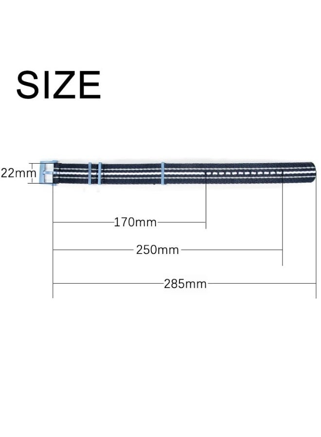 22mm Nylon Replacement Watch Band for Blancpain X Swatch - Multiple Colors, Stainless Steel Buckle - Image 5