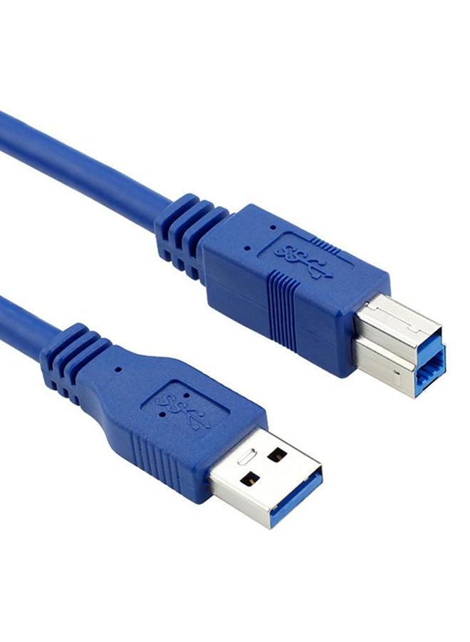 NIBEMINENT USB 3.0 Male A To B Printer Cable Blue