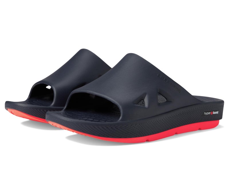 Skechers Men's GO RECOVER Refresh Men's Dual Density Arch Fit Slide Sandals, Navy/Coral, 13 - Image 1