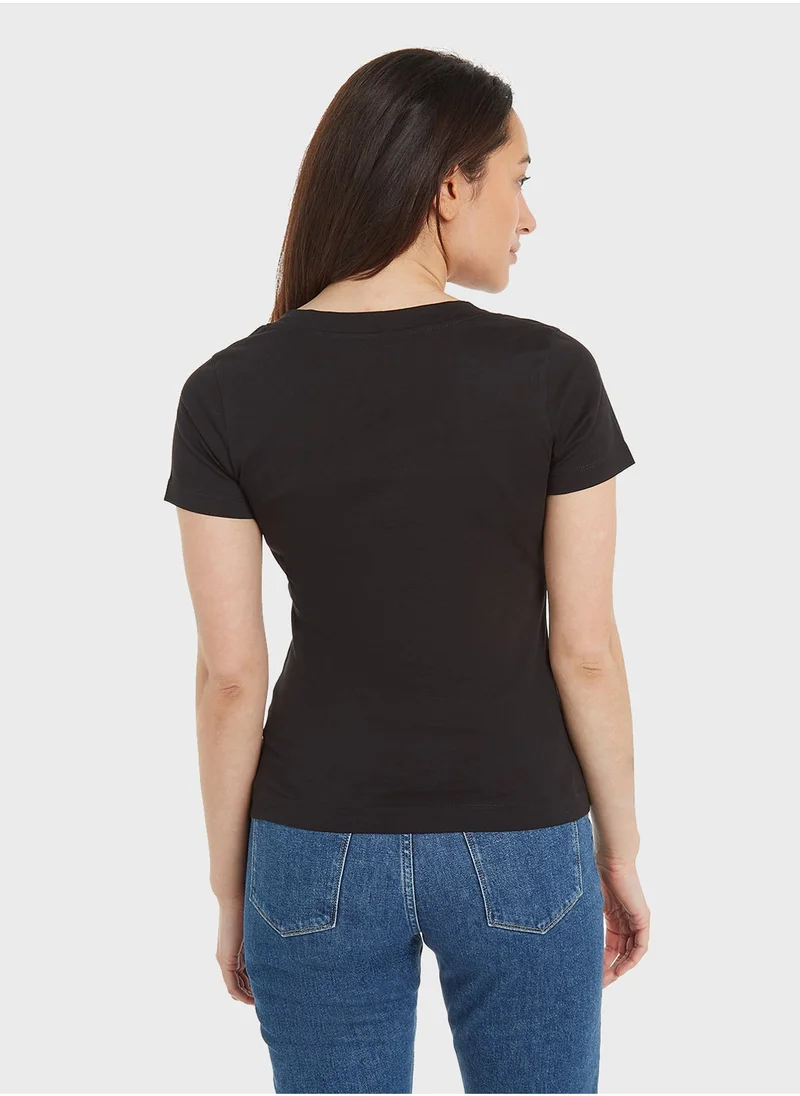 Calvin Klein Jeans 2-PACK MONOLOGO V-NECK TEE