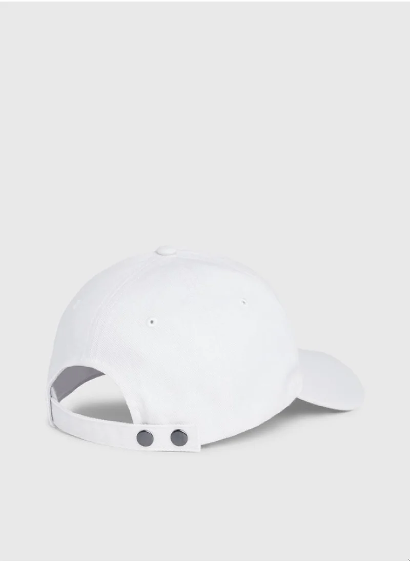 CALVIN KLEIN Men's Twill Cap - Cotton, White