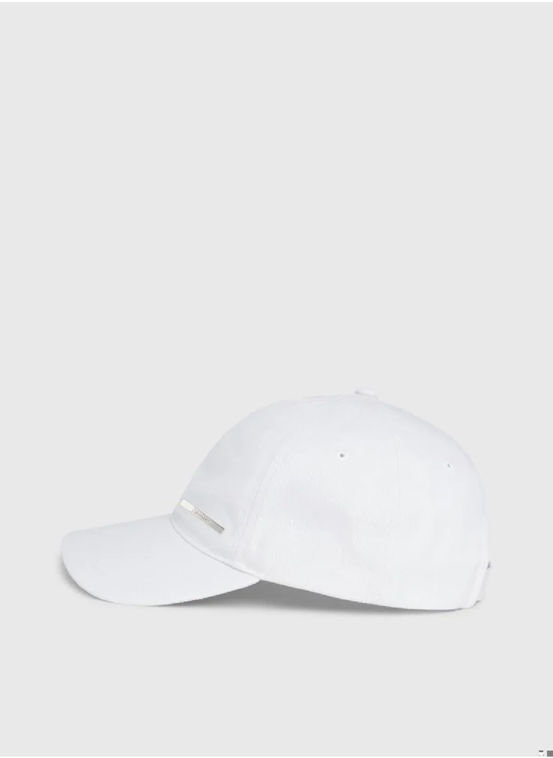 CALVIN KLEIN Men's Twill Cap - Cotton, White