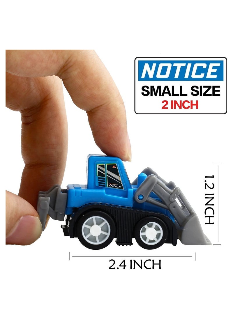 Dubkart Toys Pull Back Vehicles, 12 Pack Mini Assorted Construction Vehicles & Race Car Toy, Vehicles Truck Mini Car Toy for Kids Toddlers Boys Child, Pull Back & Go Car Toy Play Set  - Image 2