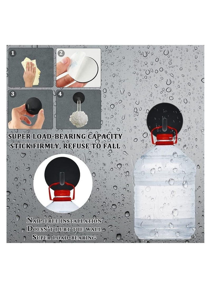 8 PCS Stainless Steel Punch Free Hook Heavy Duty Thickened Clothes Towel Strong self Adhesive Holders Bathroom Waterproof Sling for Bedroom Office and Wardrobe - Image 3