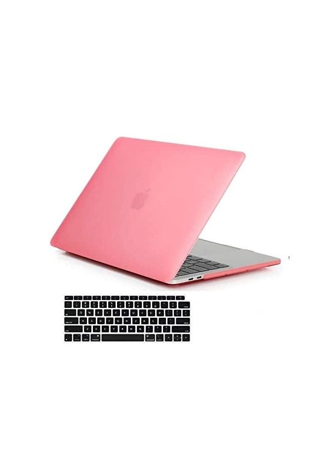 Generic MacBook Air 13 inch Case With keyboard M1 A2337 A2179 A1932 2020 2019 2018 Release, Slim Plastic Matte Hard Cover Compatible Mac Air 13.3 inch with Retina Display (Pink)  - Image 1