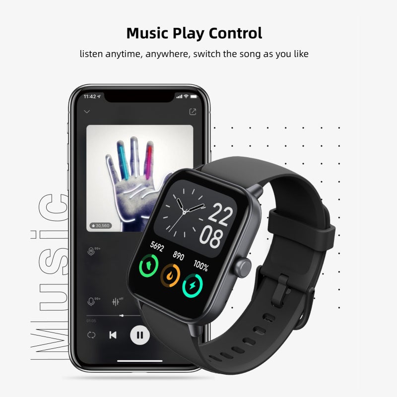 Smart Watch: 1.8Inch Full Touch Screen, IP68 Waterproof - 100 Sports Modes, Health Monitoring & Smart Reminders for Daily Life, Sports Enthusiasts - Image 4