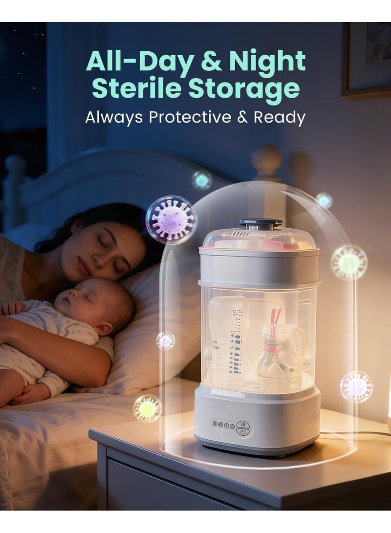 Wtrtr Bottle Sterilizer and Dryer, Compact Electric Steam Baby Bottle Sterilizer, Esterilizador de Biberones - Image 4
