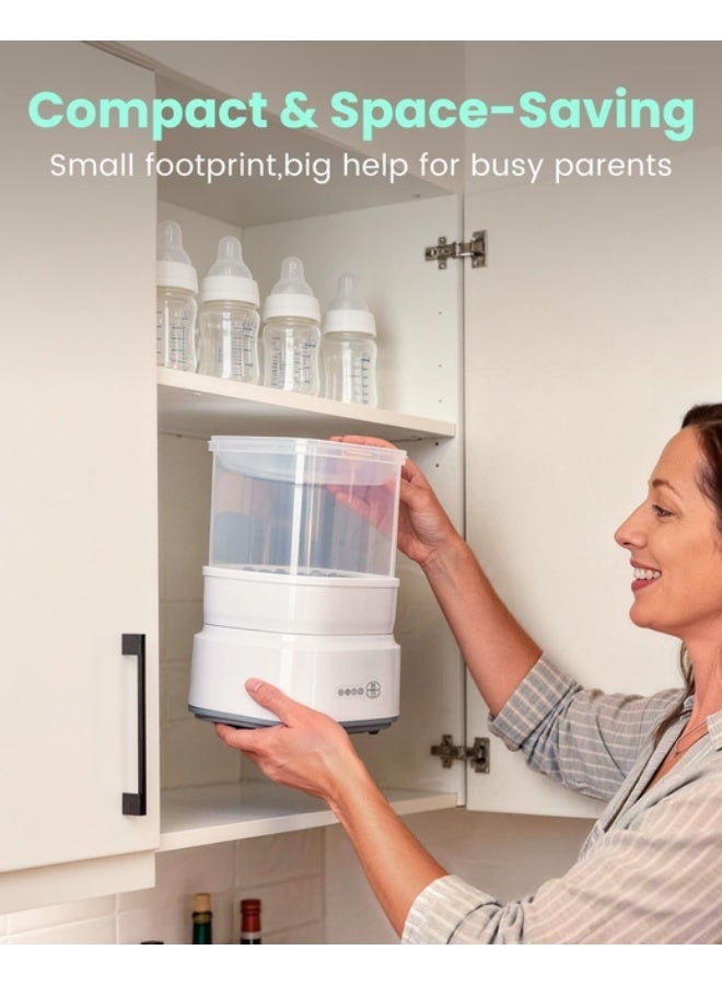 Wtrtr Bottle Sterilizer and Dryer, Compact Electric Steam Baby Bottle Sterilizer, Esterilizador de Biberones - Image 2