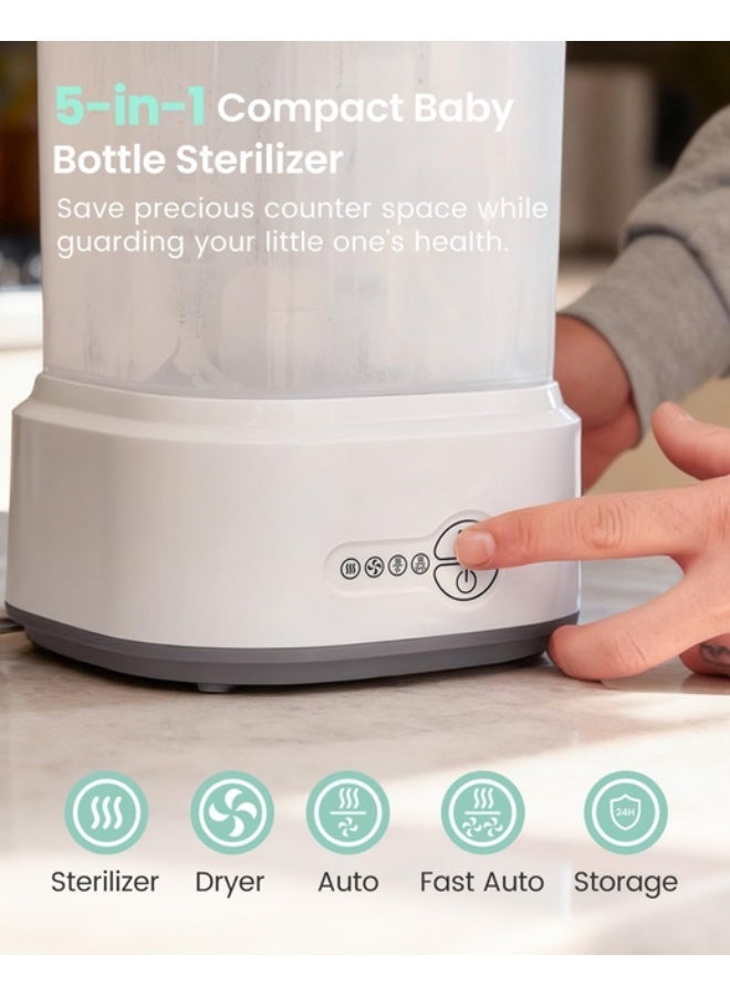 Wtrtr Bottle Sterilizer and Dryer, Compact Electric Steam Baby Bottle Sterilizer, Esterilizador de Biberones - Image 3
