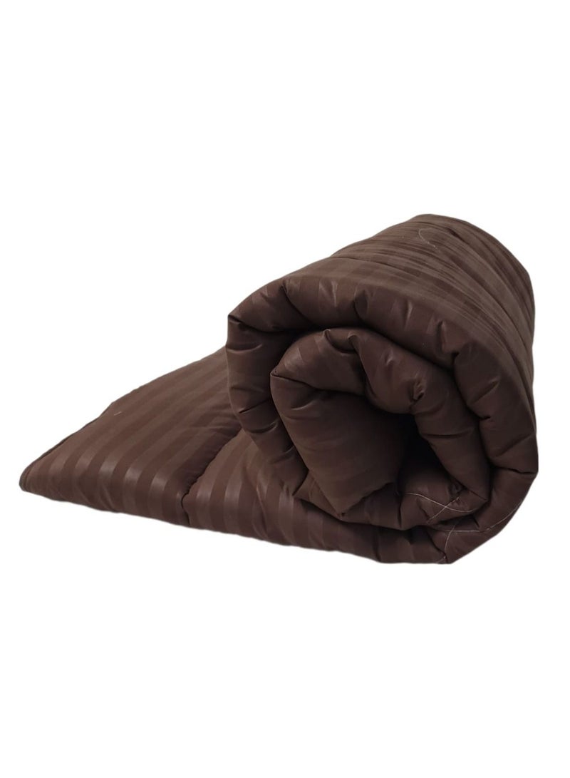 Microfiber Quilt And Duvet Insert Microfiber Brown King 220x240cm  - Image 1