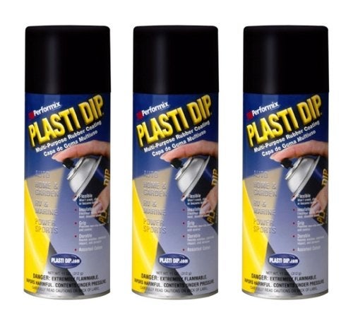 Plasti Dip 3 PACK PLASTI DIP Mulit-Purpose Rubber Coating Spray BLACK 11oz Aerosol - Image 2