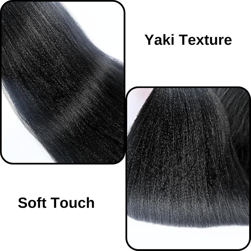 Leticia Black Bohemian Braiding Hair Bohemian Braids Hair 26 Inch For Bohemian Braids Synthetic Bohemian Braiding Hair - Image 4