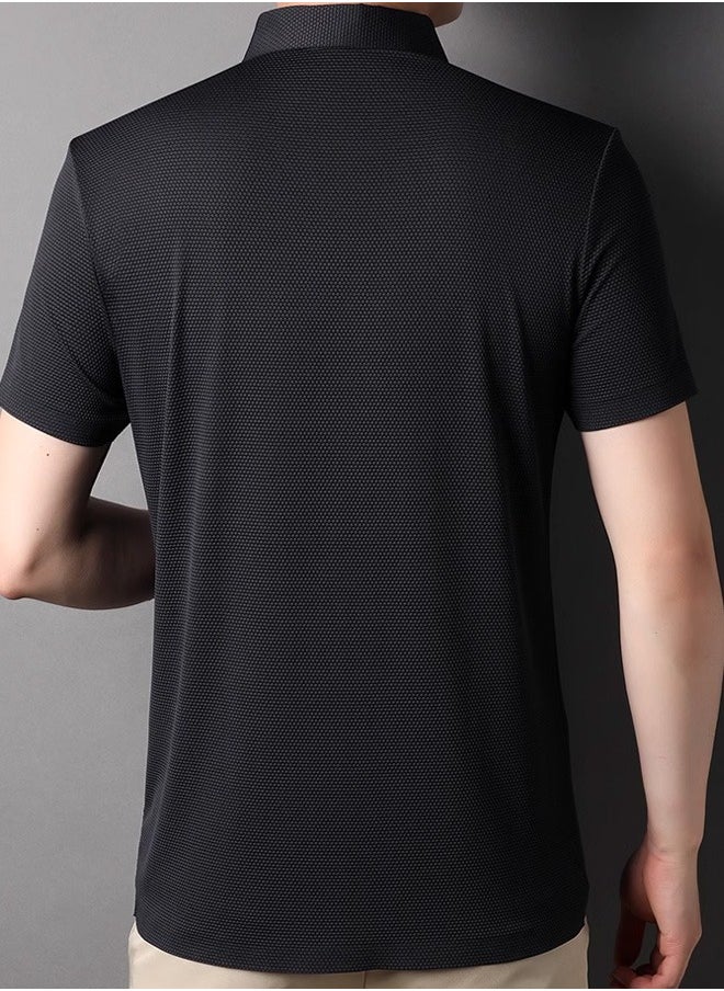 Generic Men's classic polo shirt, short-sleeved polo made from high-quality cotton fabric for men  - Image 4