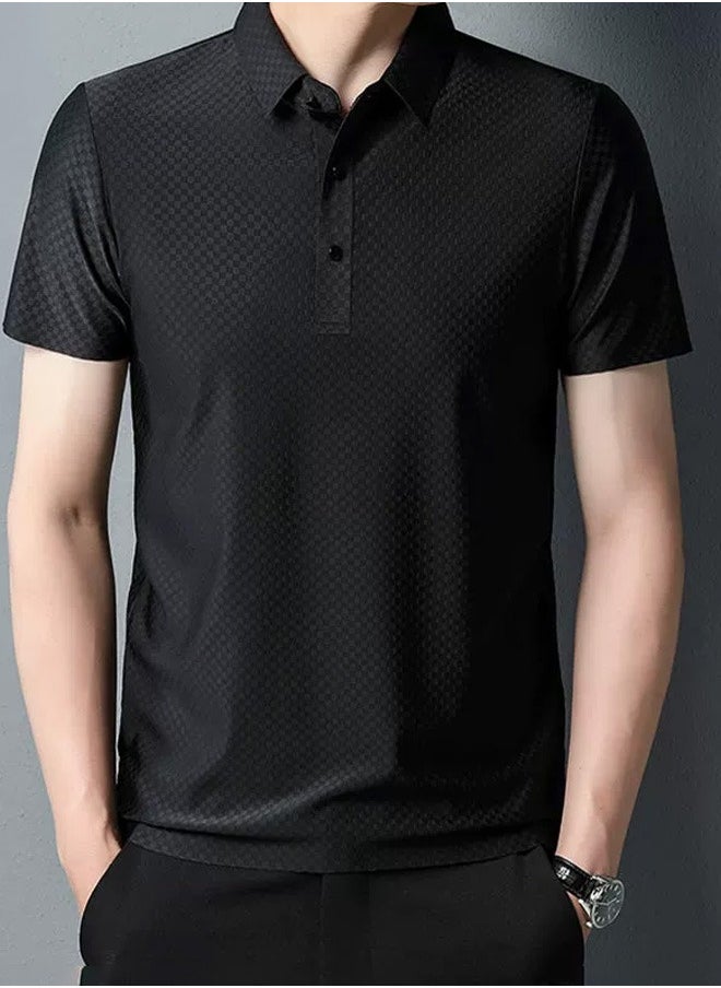Generic Men's classic polo shirt, short-sleeved polo made from high-quality cotton fabric for men  - Image 3