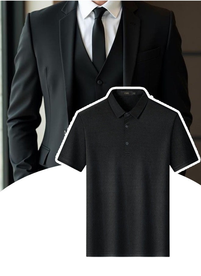 Generic Men's classic polo shirt, short-sleeved polo made from high-quality cotton fabric for men  - Image 2