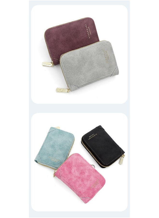 NIBEMINENT Card Bag Exquisite Pu Matte Texture Large Capacity Multi-card Bag Organ Bag Coin Wallet Card Bag  - Image 2