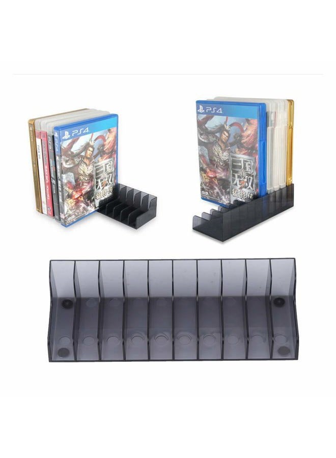 Wendry 2 PCS Game CD Storage Rack, Large Capacity Game Card Box,Corrosion Resistant Wear Resistant CD Storage Stand Holder for PS4/SLIM/PRO - Image 1