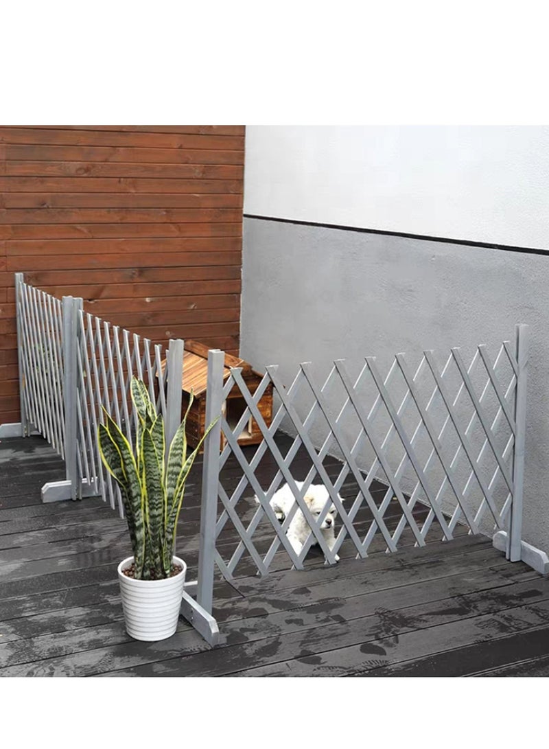 LINGWEI Decorative Wooden Fence White 98x120cm 5pcs  - Image 5