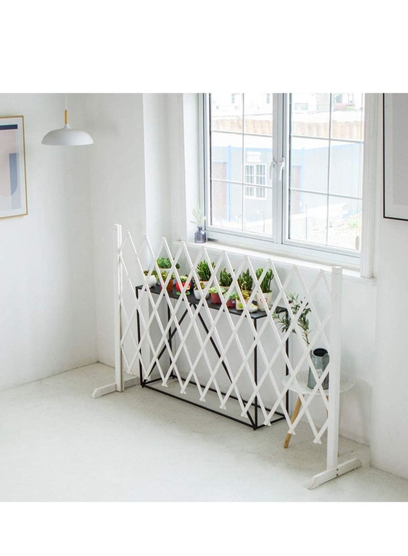 LINGWEI Decorative Wooden Fence White 98x120cm 5pcs  - Image 2
