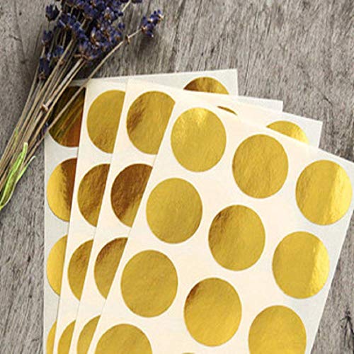 AccuPrints Paper 240 Gold Reusable Sticker for Envelopes, Party, Wedding Card, Office and Home Decor (1 Inch, 240 Pieces) - Image 3