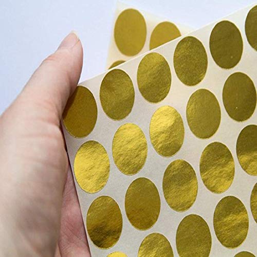 AccuPrints Paper 240 Gold Reusable Sticker for Envelopes, Party, Wedding Card, Office and Home Decor (1 Inch, 240 Pieces) - Image 5