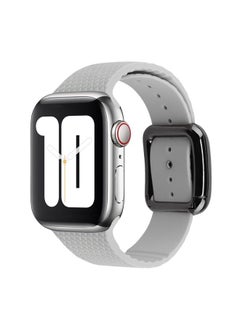 Generic Replacement Strap Black Buckle Silicone Watch Band For Apple Watch Ultra 49mm&Watch Ultra 2 49mm / Series 9&8&7 45mm / SE 3&SE 2&6&SE&5&4 44mm / 3&2&1 42mm Cloud Grey 