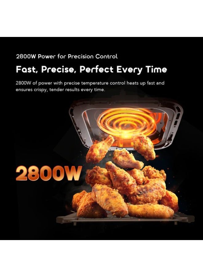 Oraimo NutriFry Duo OH-AF510N 8L 2800W Air Fryer 8 L 2800 W OH-AF510N BLACK - Image 2