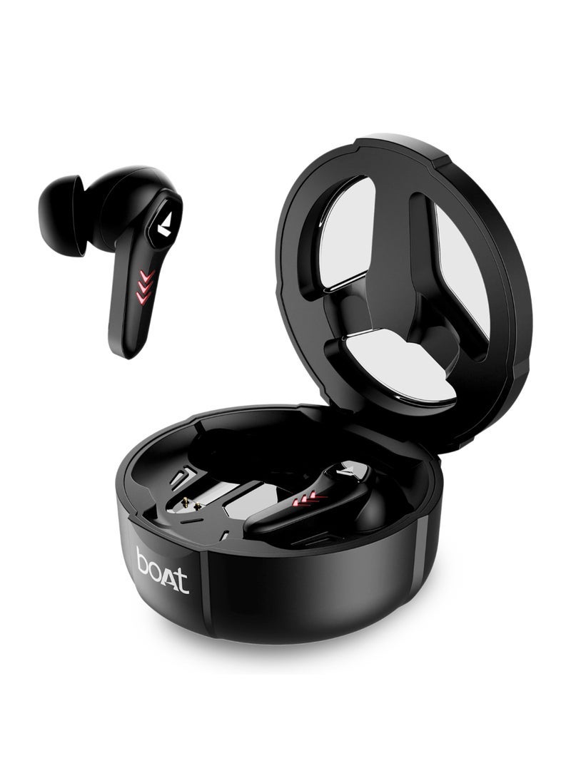 ELTRAZONE Immortal 171 True Wireless Stereo In-Ear Earbuds – Black Sabre with 40 Hours Playback, Quad Mics ENx Noise Cancellation, Beast Mode for Low Latency Gaming, Vibrant Blazing RGB LED Lighting, Bluetooth V5.3, and ASAP Fast Charging Technology - Image 1